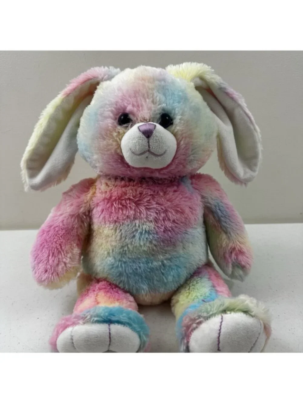 Bunny Rabbit Stash Jar Pink Blu Yellow Bunny Plush Hide Valuables Secret Storage